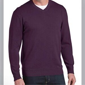 NWOT- Calvin Klein Extra Fine Merino
Wool V-neck Sweater.